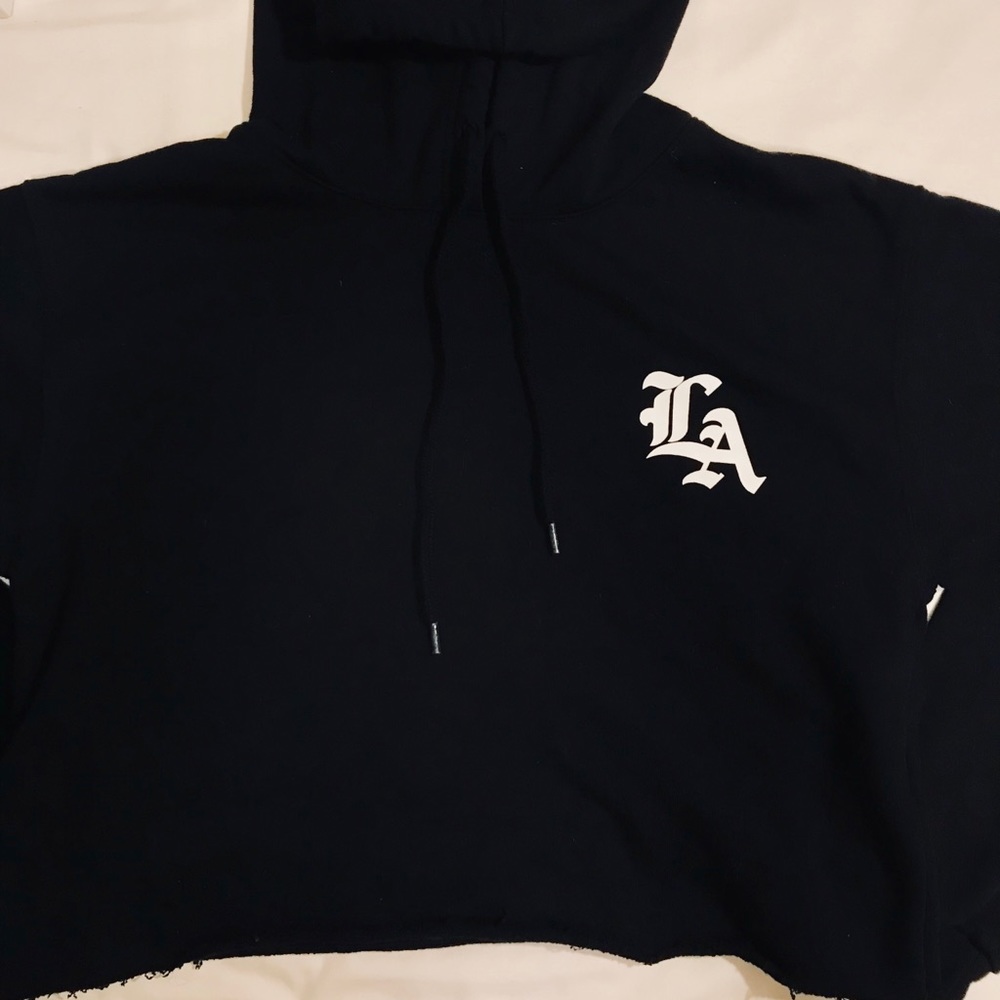 LA cropped hoodie